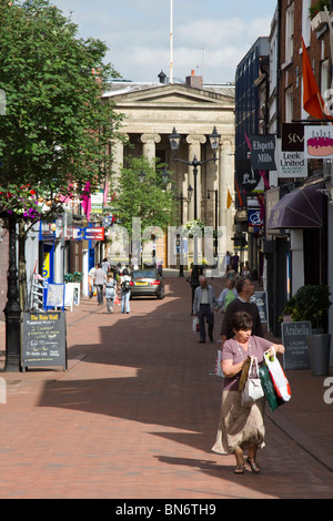 macclesfield town centre high street  cheshire england uk gb Stock Photo