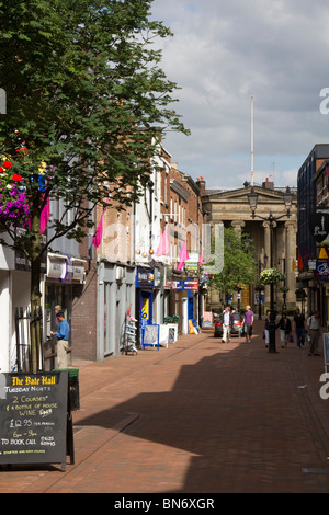 macclesfield town centre high street  cheshire england uk gb Stock Photo