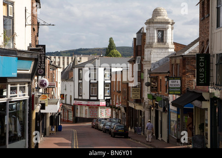 macclesfield town centre high street  cheshire england uk gb Stock Photo