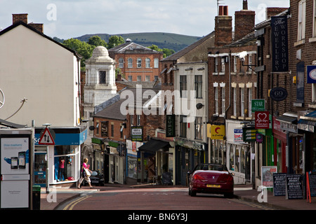 macclesfield town centre high street  cheshire england uk gb Stock Photo