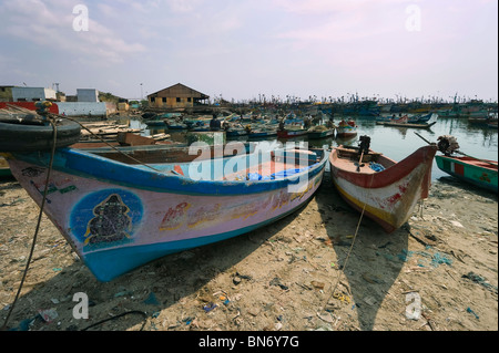 India Tamil Nadu Chennai ex Madras the port Stock Photo