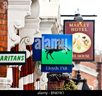 Exterior of Lloyds Bank Reigate Surrey Stock Photo