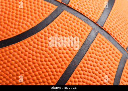 Orange Basketball close up shot Stock Photo