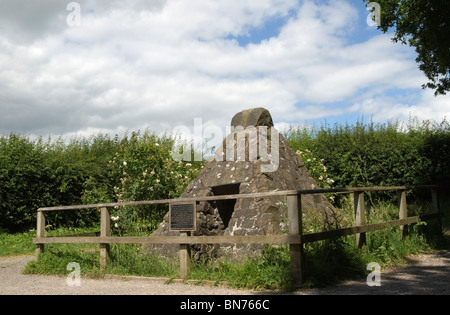 Battle of Bosworth Field Fields King Richards Well where he drank from the spring before his death in 1485 Leicestershire England 2010 2010s UK HOMER SYKES Stock Photo