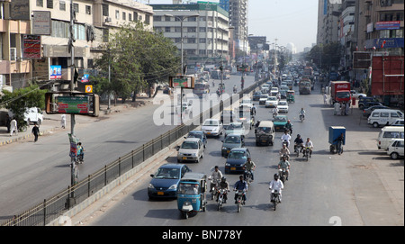 Down town Karachi, pakistan Stock Photo