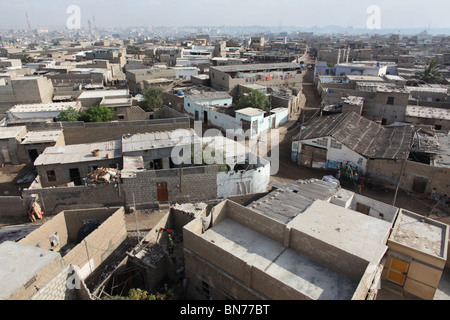 'Musquito colony' is a slum area in Karachi, Pakistan Stock Photo