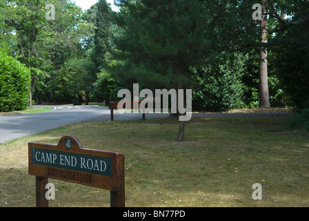 St Georges Hill, Camp End Road where the Diggers were the True Levellers who in 1649 formed a community, now an exclusive private residential housing estate HOMER SYKES Stock Photo