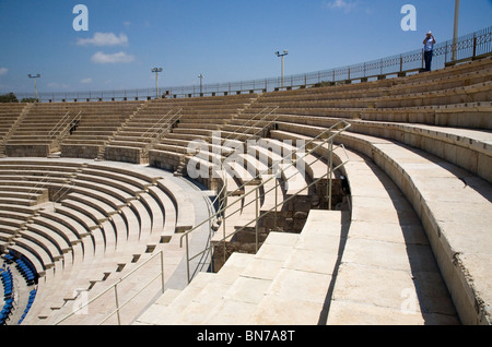 Caesarea Roman Amphitheater Stock Photo