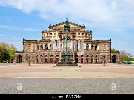 The famous Semper Opera House in Dresden, Germany Stock Photo