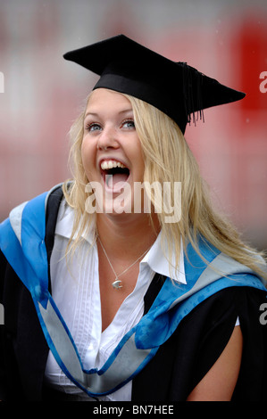 Graduation student. Devon, UK July 2007 Stock Photo
