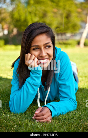 15-16 year years old Hispanic American girl. young person people nature, natural surroundings, MR  © Myrleen Pearson Stock Photo