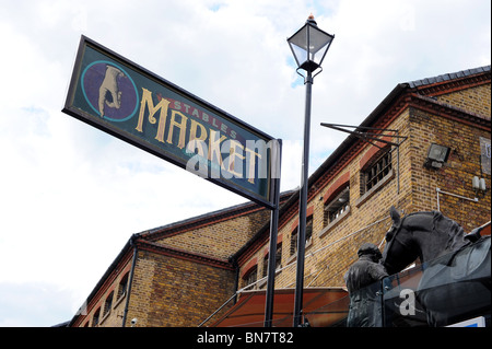 Sign for Stables Market in Camden Market North London. Stock Photo