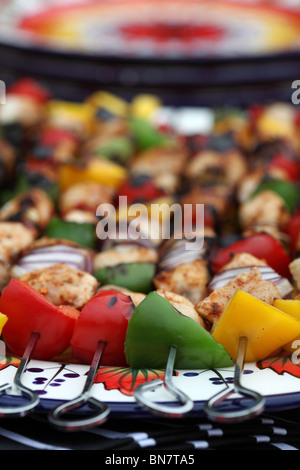 Kebab's on a BBQ Stock Photo