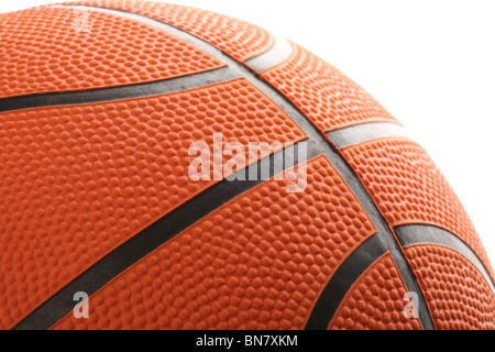 Orange Basketball close up shot Stock Photo