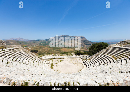 The Greek Theatre at Segesta, Trapani region, north west Sicily, Italy
