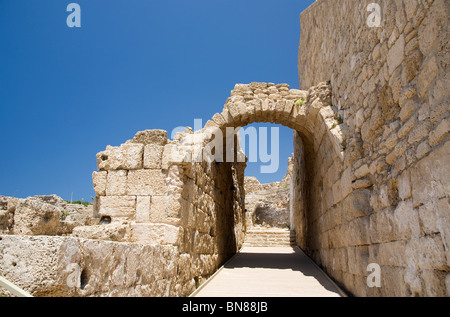 Caesarea National park Stone Arch Stock Photo