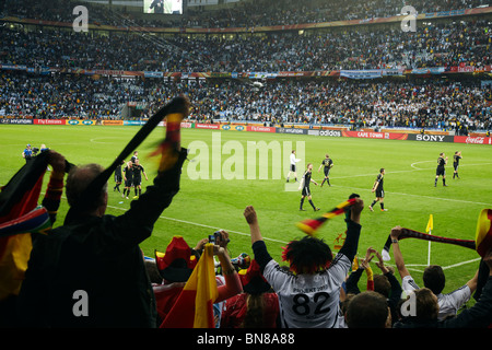 Germany Argentina match Cape Town world cup Stock Photo