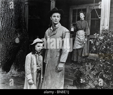 THE RED PONY (1949) ROBERT MITCHUM, PETER MILES, MYRNA LOY LEWIS MILESTONE (DIR) Stock Photo