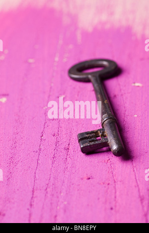 Old rusty key Stock Photo