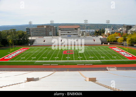 Football Stadium Cornell University Campus Ithaca New York Finger Lakes Region Schoellkopf Memorial Stock Photo