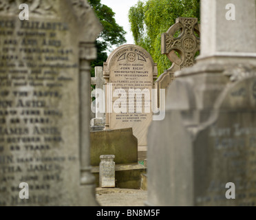 Grave stone of Eleanor Rigby St Peters Church Woolton Liverpool Stock Photo