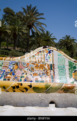 Barcelona - Guell park - detail Stock Photo