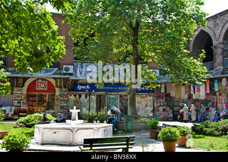 Iski Ipek Han Bursa Turkey Anatolia Kapali Carci Baz Market Bazaar Stock Photo