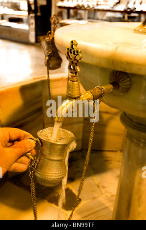 Bursa Turkey Anatolia Kapali Carci Baz Fountain water Market Bazaar Stock Photo