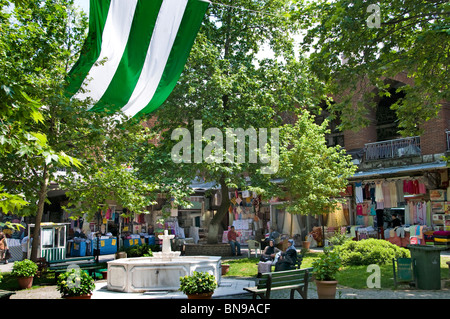 Iski Ipek Han Bursa Turkey Anatolia Kapali Carci Baz Market Bazaar Stock Photo