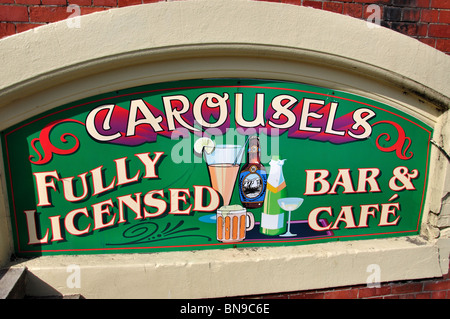 Carousel's Bar and Cafe on waterfront, Brighton, East Sussex, England, United Kingdom Stock Photo