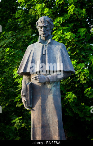 Statue of Solomon Dodashvili, Philosopher in Sighnaghi, Georgia Stock ...