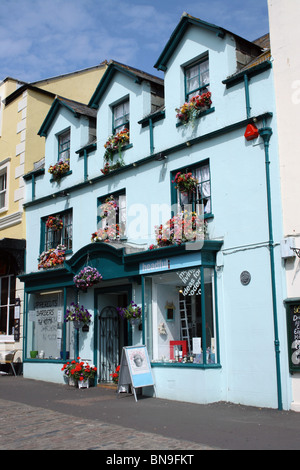Colourful shop in Bridport, Dorset. Stock Photo