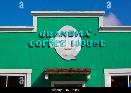 Grandma's Coffee House in Kakou on Maui, Hawaii Stock Photo