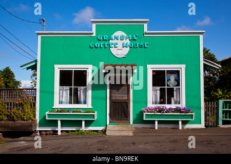 Grandma's Coffee House in Kakou on Maui, Hawaii Stock Photo