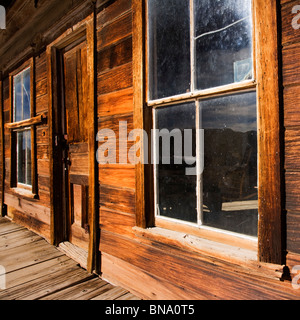 Detail of abandoned building in the ghost town of Bodie Stock Photo