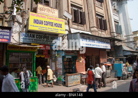 Entrance of the Indian Coffee House at College Street in Kolkata (Calcutta), West Bengal, India. Stock Photo