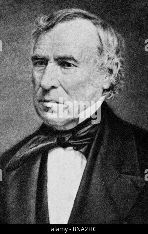 Daguerreotype portrait photo circa 1849 of Zachary Taylor (1784 - 1850) - the 12th US President (1849 - 1850). Stock Photo