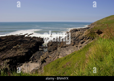 Baggy point Croyde bay devon england Stock Photo