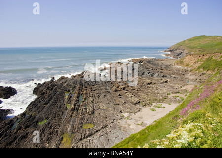 Baggy point Croyde bay devon england Stock Photo