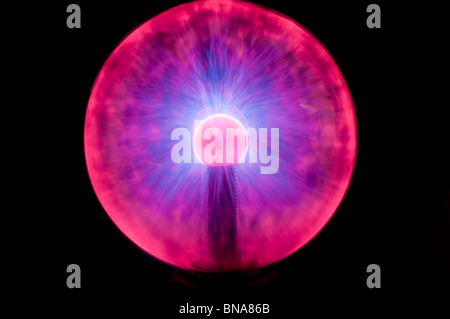 Plasma globe (plasma ball, dome, orb), concept art for the universe, creation or the beginning of life Stock Photo