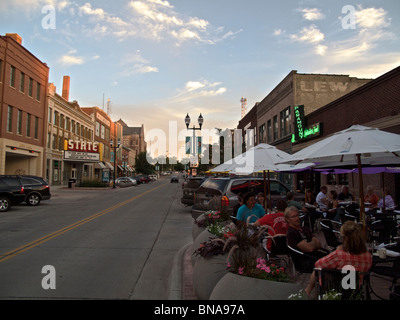 Downtown Sioux Falls, South Dakota during Winter via Drone Stock Photo ...