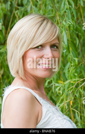 Young woman headshot Stock Photo