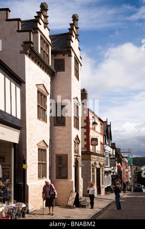 Wales, Gwynedd, Conway, High Street, Plas Mawr Stock Photo