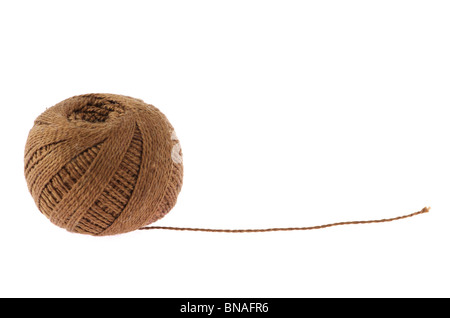 Thread clew isolated on white background Stock Photo