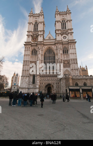 Westminster Abbey, Great West Door, London, United Kingdom Stock Photo