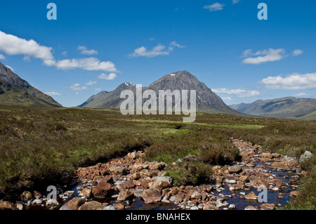 River Coupall and Buachille Etive Mor Glencoe Highland Scotland Stock Photo