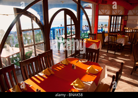 La Casa Del Capitan restaurant over looking the Sea of Cortez, Puerto Penasco, Mexico. Stock Photo
