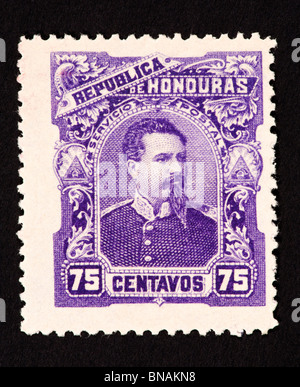 Postage stamp from Honduras depicting President Luis Bogran. Stock Photo