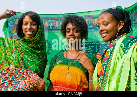 Girls, Festival of the Eritrean people in Italy, Cinisello Balsamo, Milan province, 10.07.2010 Stock Photo