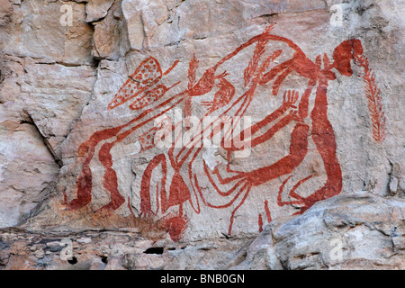 Aboriginal rock art at Ubirr, Kakadu National Park, Northern Territory, Australia Stock Photo